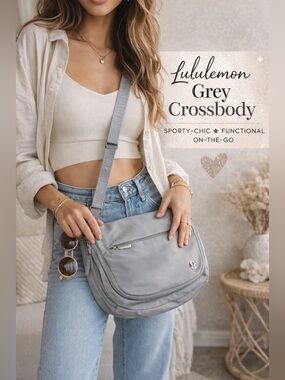 Lululemon Grey Crossbody Bag | Everyday Essential 🩶